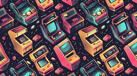 Arcade pattern wallpaper | Premium AI-generated image