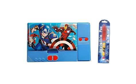 YBN Plastic Big Size Multifunction Super Hero Theme Jumbo Pencil Box ...