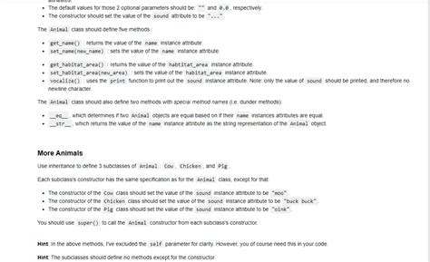 Image result for Ruby Exercise Classes and Subclass Animals