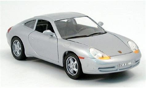 Miniature Porsche 996 1/24 Welly 911 Grise 1997 1:24 - Voiture-miniature.com