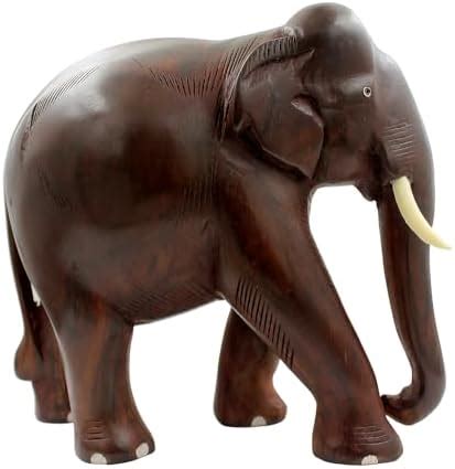 Buy ELEPHANT - WOODEN SHOWPIECE - ROSEWOOD (HANDMADE) (5 INCH) Online ...