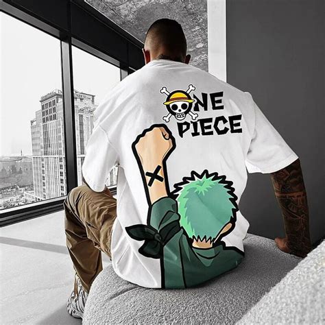 One Piece Roronoa Zoro Back Print Oversize Tshirt – shoppingfactory23