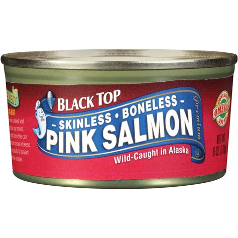 Black Top Skinless Boneless Pink Salmon, 6 oz Can - Walmart.com