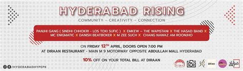 Eid Concert - Hyderabad Rising - 12th April, Diraan Restaurant - M9 ...