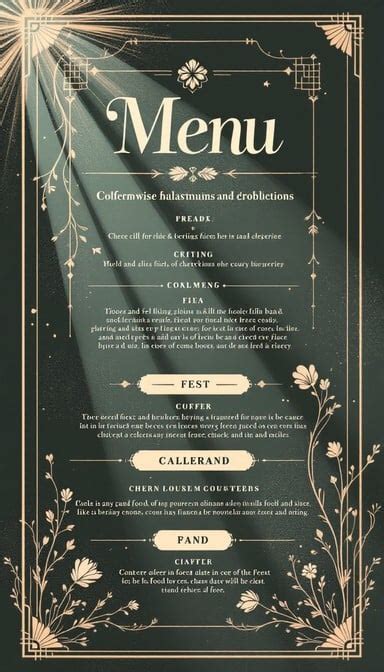 Free Elegant Menu Design Photo - Menu, Elegant, Vintage | Download at ...
