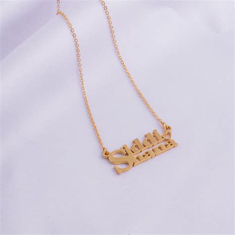 Sophisticated Dual Name Necklace With Heart – givitas.in