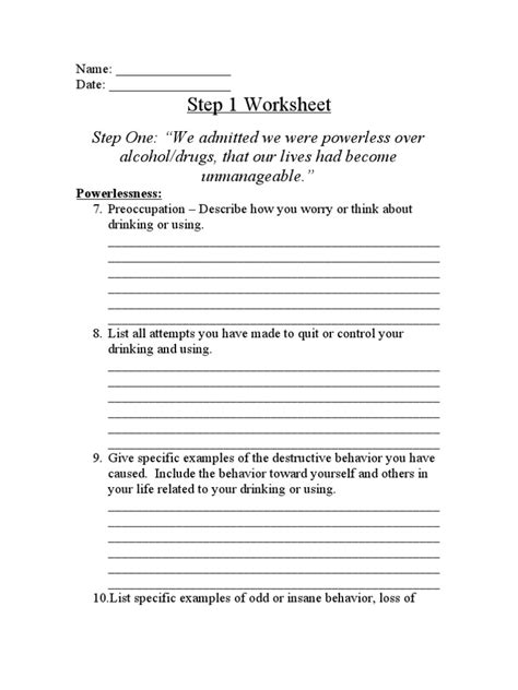 Image result for Codependency 12 Step Worksheets