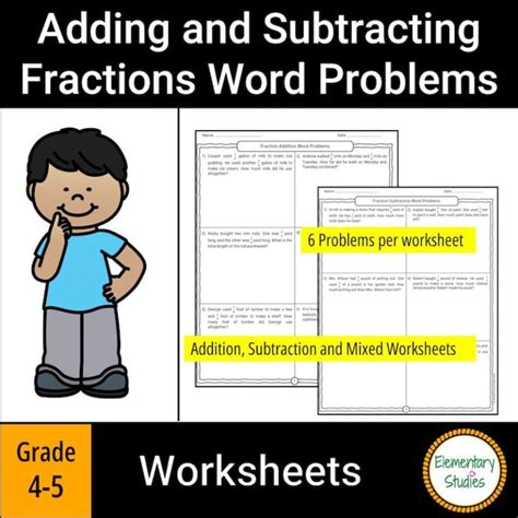 Adding Fractions Word Problems 3rd Grade 的图像结果