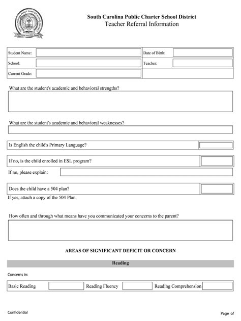 Fillable Online Page of South Carolina Public Charter School District ...