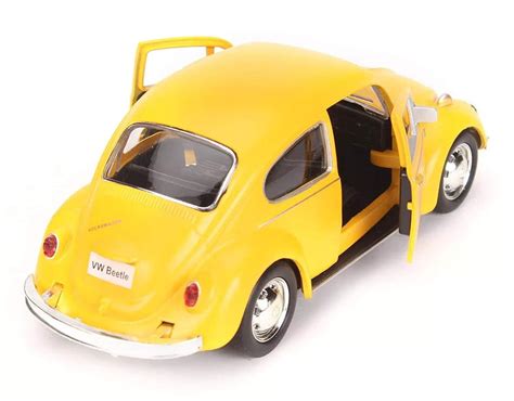 Buy RMZ City Diecast Volkswagen Beetle Scaled Model (Yellow) - Classic ...