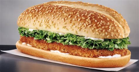 Burger King Original Chicken Sandwich Calories No Bun