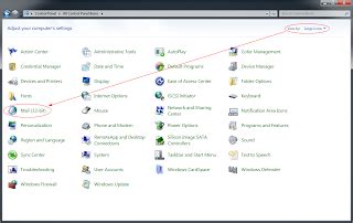 Image result for Control Panel Mail Advanced