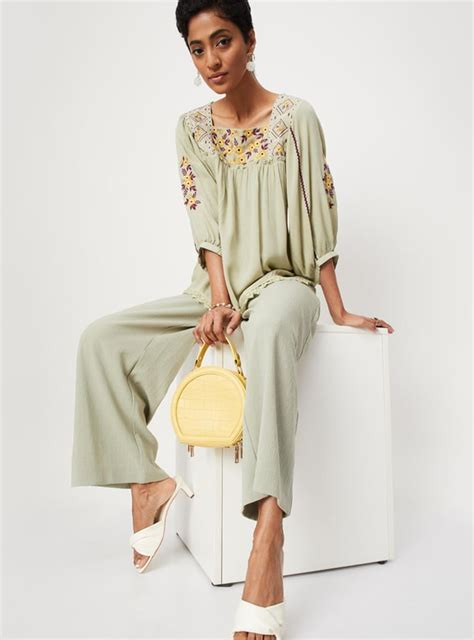 Buy Women Embroidered Square Neck Top Online at just Rs. 799.0 ...