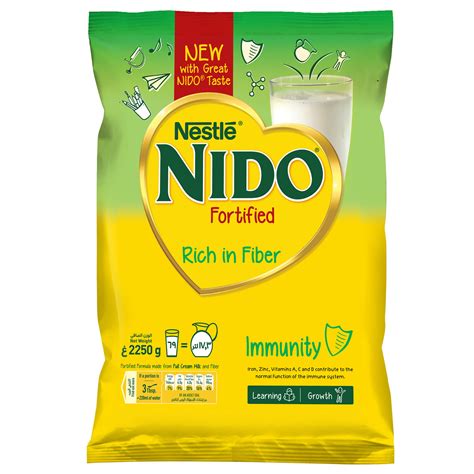 Nestle Nido Fortified Milk Powder Rich in Fiber Pouch, 2250 g Online at ...