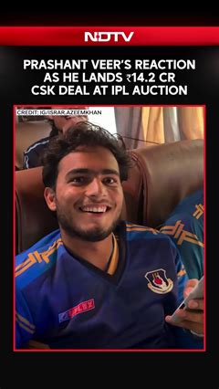 Prashant Veer's reaction goes viral as he lands Rs 14.2 crore deal at ...