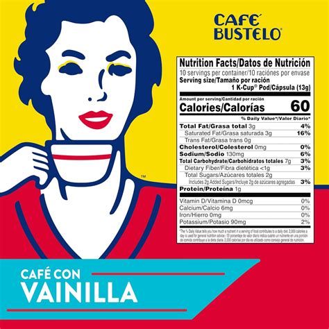 Cafe Bustelo Sweet & Creamy Café Con Vanilla K-Cups - 10 Count (Case o ...