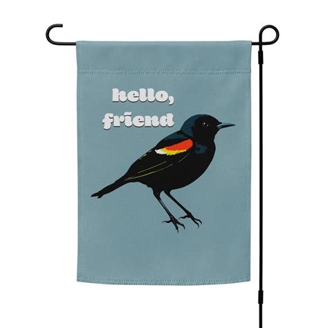Red-winged Blackbird Welcome Flag | Backyard Bird Garden Flag ...