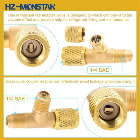 Buy Access / Service Valve Kit including 1/4 SAE x 1/4 OD x 4 Stem Core ...