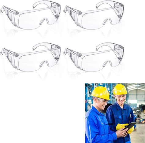 Joyzzz Anti-Fog Protective Safety Goggles, 4 Pack Lab Safety Goggles ...