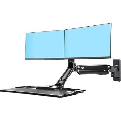 NBNorthBayou NB Wall Mount Dual Monitor Arms & Keyboard Laptop India | Ubuy