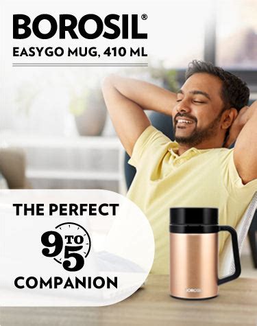 EasyGo Insulated Spill proof Travel Tea & Coffee Steel Travel Mug, 410ml