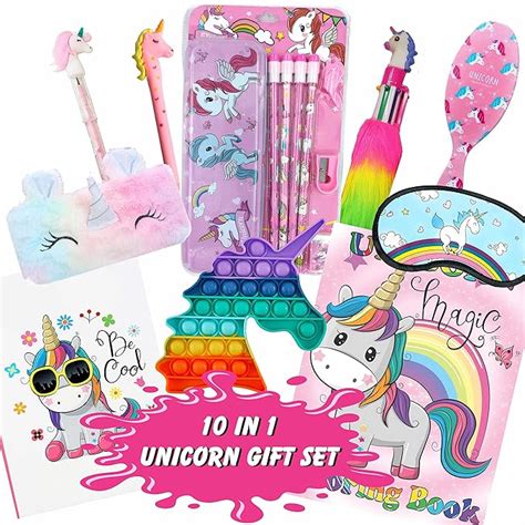 INDIKONB 10 in 1 Unicorn Gifts for Girls | Unicorn Theme Birthday gift ...