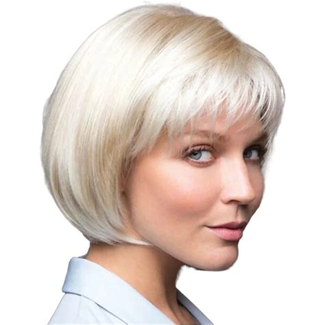 Blonde Wigs for Women Synthetic Wig Curly Matte Bob Wig Short Creamy ...
