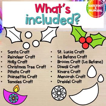 Winter Holidays Around the World Crafts BUNDLE - 14 Simple Crafts!
