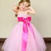 Fabulous Rainbow Colored Kids Birthday Dress with Free Hair Band