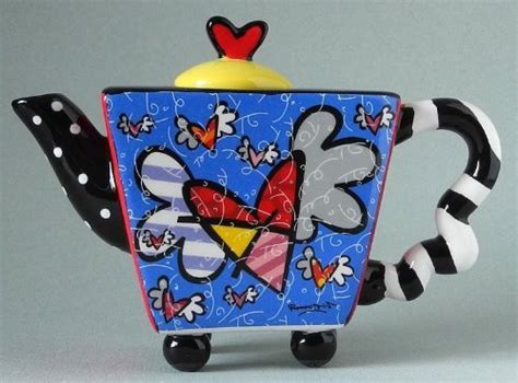 Buy Romero Britto Flying Hearts Mini Teapot by Romero Britto Online at ...