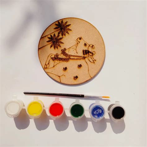 Pichwai Cow 2 - DIY Kit with tempera colours