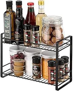 Craftland Metal 2 Tier Kitchen Organizer counter top Stand Shelf Holder ...