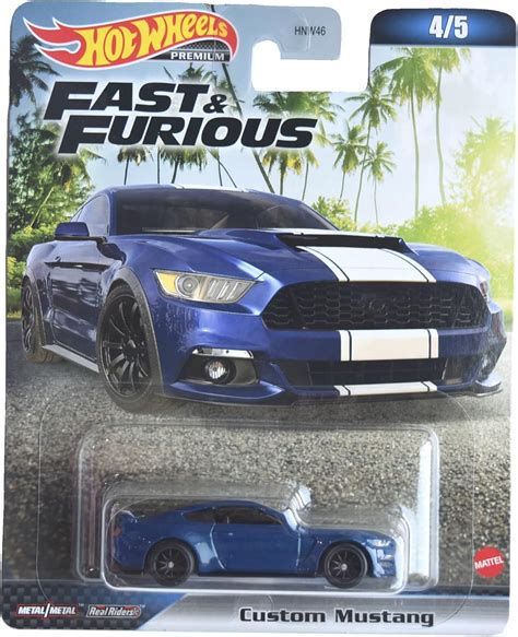 Amazon.com: Hot Wheels Custom Mustang, Fast & Furious 4/5 [Blue] : Toys ...