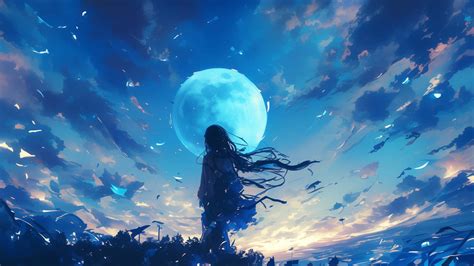 [100+] Anime Moon Wallpapers | Wallpapers.com