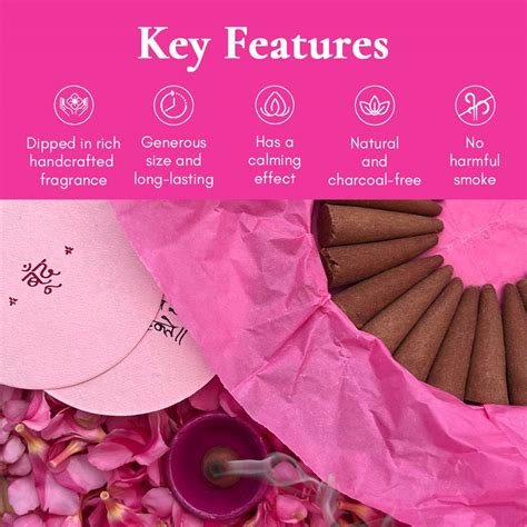 Boond Fragrances Gulabi Dhoop - Pure Indian Rose Incense Cones