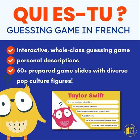 The Comprehensible Classroom | Qui Es-tu ? | Who are you? French…