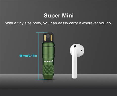 Olight iMini 2 Rechargeable Keychain LED Flashlight, Black, 50 Max ...
