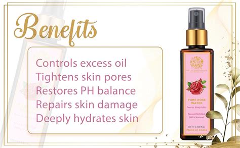 RYLLZ ESSENTIALS Pure Rose Water/Gulab Jal | Face Mist & Toner | Ph ...