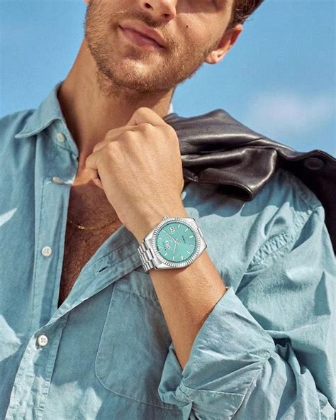 Sylvi Starboard Electric Blue Steel Watch For Men - Shop Now