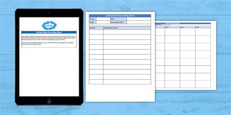 Math Recording Sheet I Twinkl Canada Resources - Twinkl