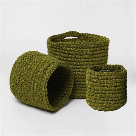 Buy Online Crochet Storage Baskets – Habere India