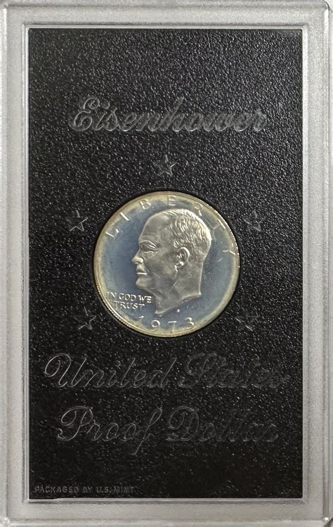 >1973-S U.S. Silver Proof Eisenhower One Dollar - Encased! | Property Room