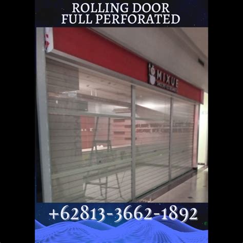 Jual ROLLING DOOR ONE SHEET FULL PERFORATED MURAH - Kab. Tangerang - PT ...