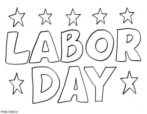 Labor Day coloring page