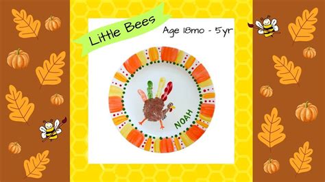 Paint & Storytime: Turkey Plate, Busy Bees Pottery & Arts Studio ...