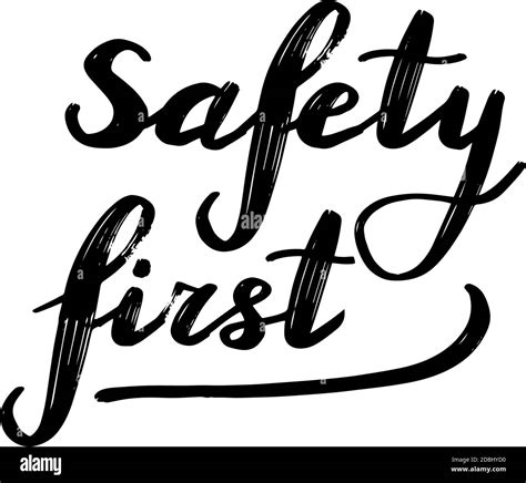 Safety first, Coronavirus, quarantine, covid-19 set calligraphy lettering vector eps ...