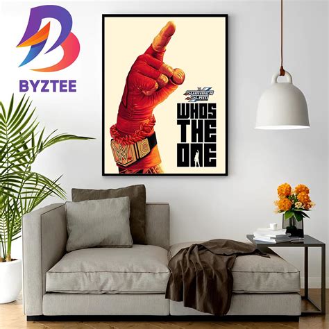 WWE Summer Slam Detroit 2023 Wall Decor Poster Canvas - Byztee
