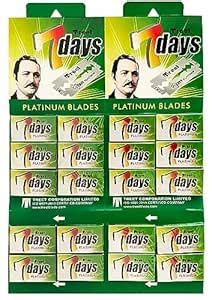 Buy Treet 7 Days Platinum Double Edge Safety Razor Blades, 100 blades ...