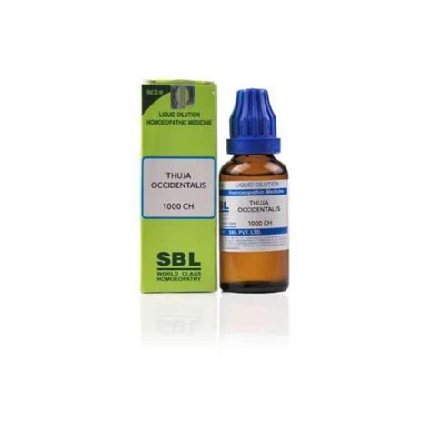 Buy SBL THUJA OCCIDENTALIS DILUTION 1000 C 30 ML PACK OF 3 Online & Get ...