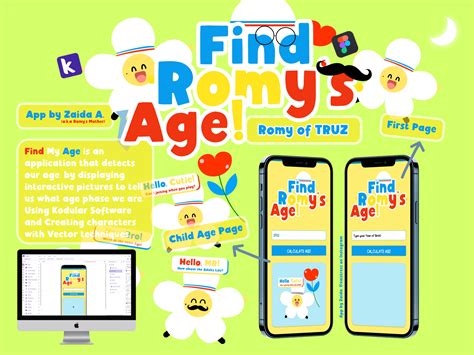 Find Romy's Age! - Find my Age App by Nurita Zaida on Dribbble
